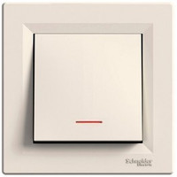 Кнопка з підсвіткою Schneider Electric Asfora Слонова кістка EPH1600123, фото 1