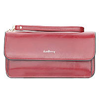 Жіночий гаманець BAELLERRY Woman Long Wallet клатч з ремінцем Червоний (SUN2843)