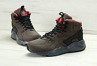 Кроссовки мужские Nike Air Huarache High Winter 31069 темно-коричневые 42