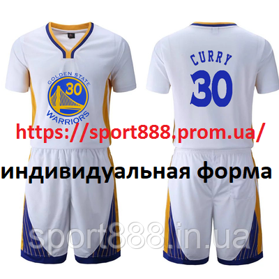 Біла баскетбольна форма Карі 30 Голден Стейт Curry Golden State Warriors, фото 1