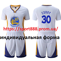 Белая баскетбольная форма Карри 30 Голден Стейт Curry Golden State Warriors