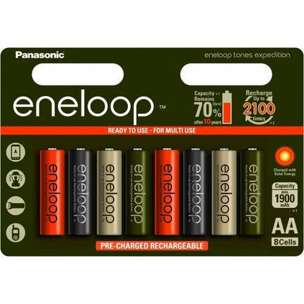 Акумулятори AA Panasonic Eneloop Expedition 2000 mAh (min 1900), блістер 8 шт., Японія., фото 2