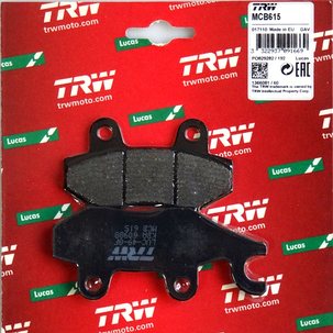 Мотоколодки TRW LUCAS MCB615 SUZUKI Burgman/KAWASAKI EX /YAMAHA XTZ 750/YAMAHA YBR аналог FERODO FDB631, фото 1