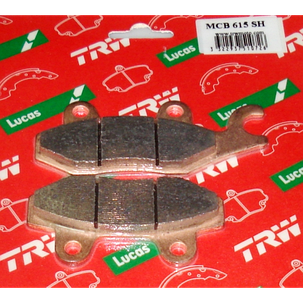 Мотоколодки TRW LUCAS MCB615SH SUZUKI Burgman/KAWASAKI EX /YAMAHA XTZ 750/YAMAHA YBR аналог FERODO FDB631, фото 1
