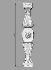 Західний стовп 15 - 900х197х197 мм, фото 2