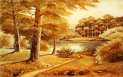 Картина з бурштину. Пейзаж 28
