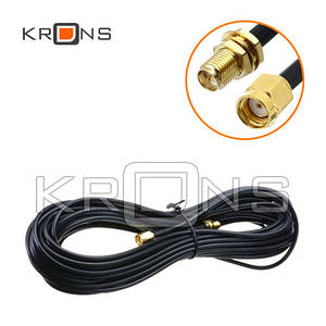 Кабель 9м подовжувач Wi-Fi RP-SMA, коаксіал, антена