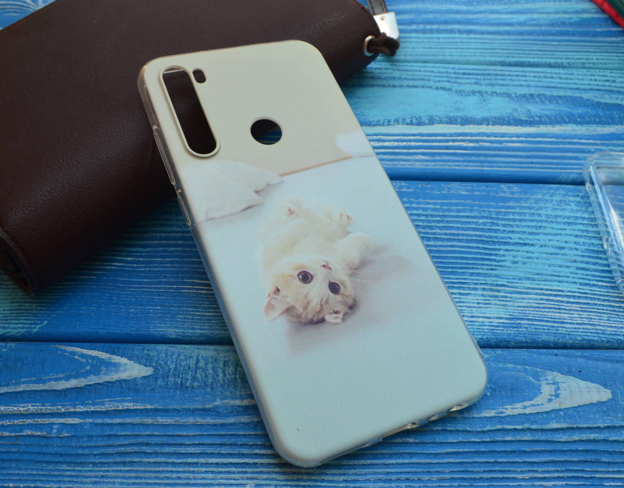 

Матовый силиконовый чехол для Xiaomi Redmi Note 8 / 8 (2021) Кот