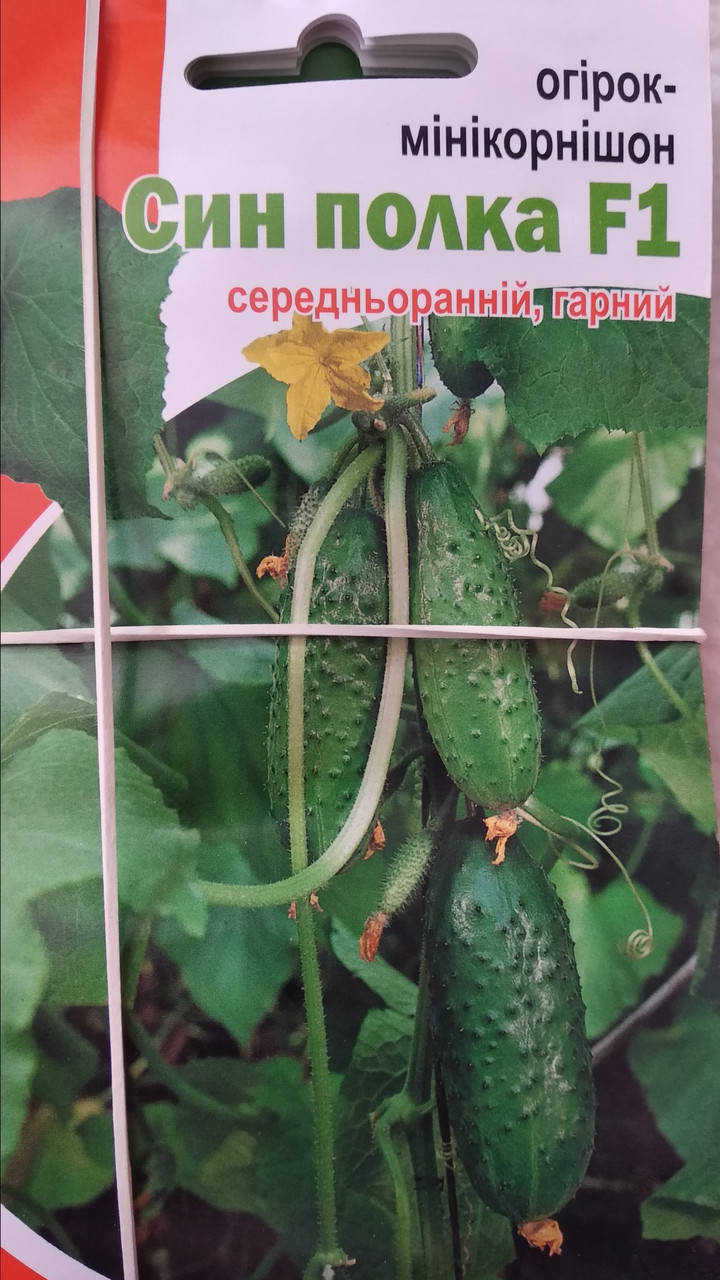

Огурец-миникорнишон Сын Полка F1 0.5 г