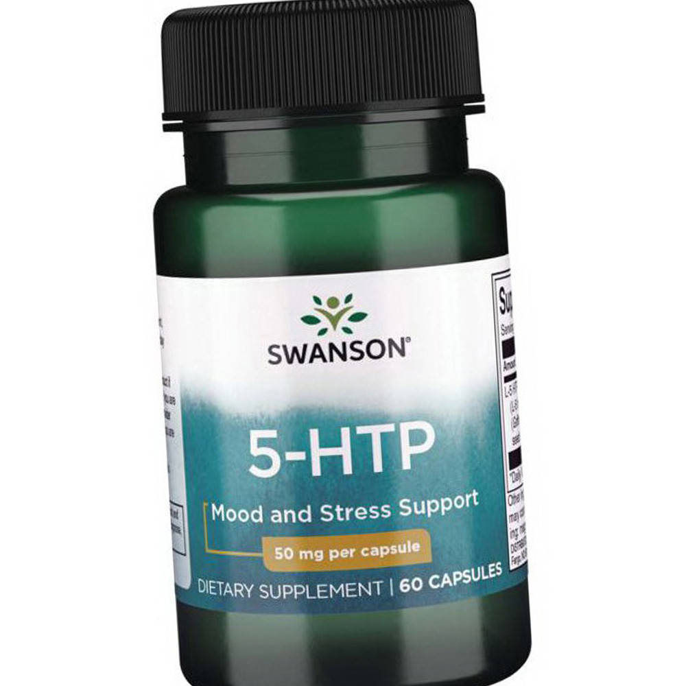 

L-5 гидрокситриптофан Swanson 5-HTP 50 mg 60 капсул