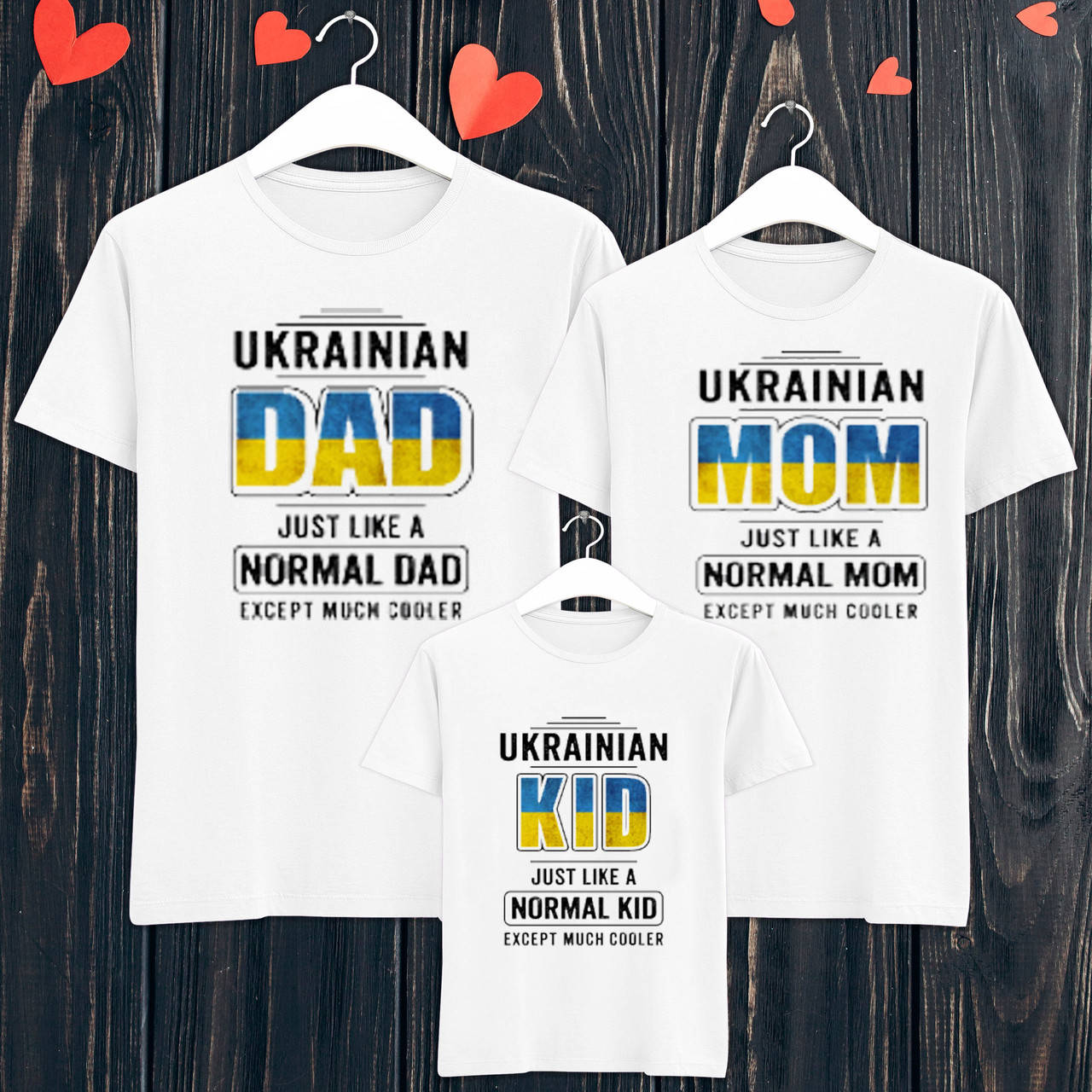 

Футболки Фэмили Лук Family Look для всей семьи "Ukrainian family" Push IT