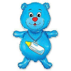 Міні-фігура 007 FLEXMETAL-ФМ Ведмедик із соскою  - блакитний