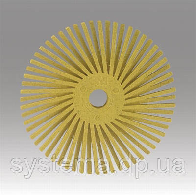 3M™Scotch-Brite™ Bristle BB-ZB - Радіальна щітка 50х9 мм, P80, жовта, 30118, фото 1