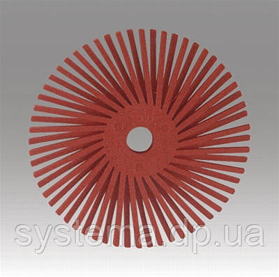3M™Scotch-Brite™ Bristle BB-ZB - Радіальна щітка 50х9 мм, P220, червона, 30121, фото 1