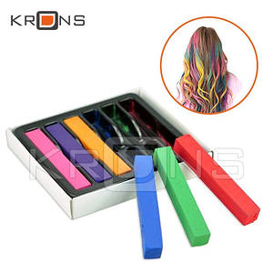 Тимчасова фарба для волосся, крейда, пастель, 6 колір