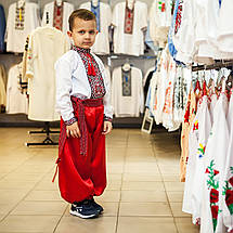Шаровари для хлопчика червоні, фото 3