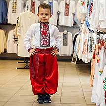 Шаровари для хлопчика червоні, фото 2