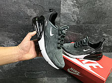 Чоловічі кросівки Nike Air Max 270,замшеві,сірі 46р, фото 3