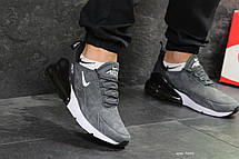 Чоловічі кросівки Nike Air Max 270,замшеві,сірі 46р, фото 3