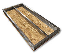 Полку ОСБ у металевому каркасі стелажна для гаража, підвалу, кладовки 1250 / 500