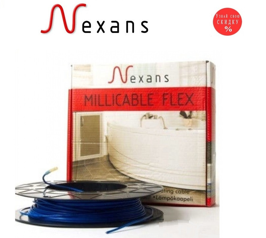 Тепла підлога Nexans Millicabl Flex 15 900 Вт (4,5-6,0 м2) Норвегія