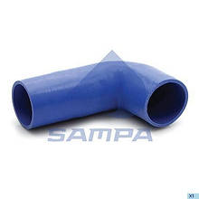Коліно шланга радіатора MAN 60х80/165 020.485 (SAMPA)