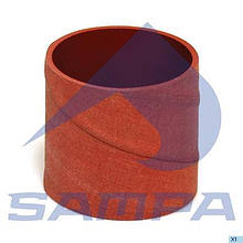 Патрубок турбокомпресора DAF 76х75 червоний 050.255 (SAMPA)