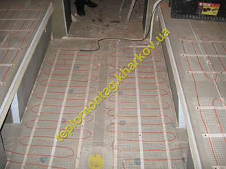 Обогрев бани на основе электрических нагревательных кабелей и матов