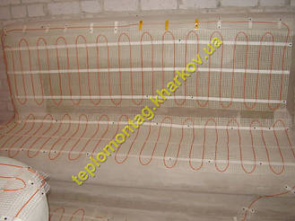 Обогрев бани на основе электрических нагревательных кабелей и матов