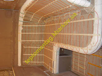 Обогрев бани на основе электрических нагревательных кабелей и матов