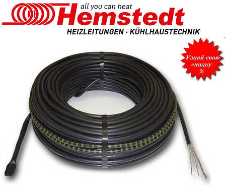 Тонкий двожильний кабель Hemstedt DR 1,0 м2 150 Вт, Німеччина, фото 3