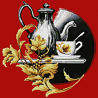 Набор алмазной вышивки (мозаики) "Чайный натюрморт"
