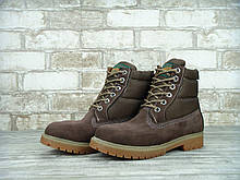Жіночі зимові черевики Timberland з натуральним хутром (brown)