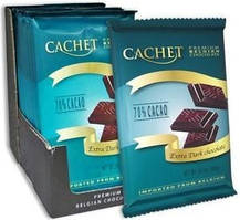 Преміум шоколад Cachet 70% Extra Dark Chocolate екстра темний, 300 г. Бельгія