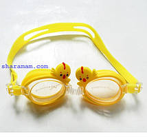 Плавальні окуляри для дітей «Зоопарк». Колір жовтий