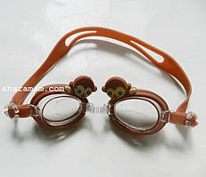 Плавальні окуляри для дітей «Зоопарк». Колір коричневий