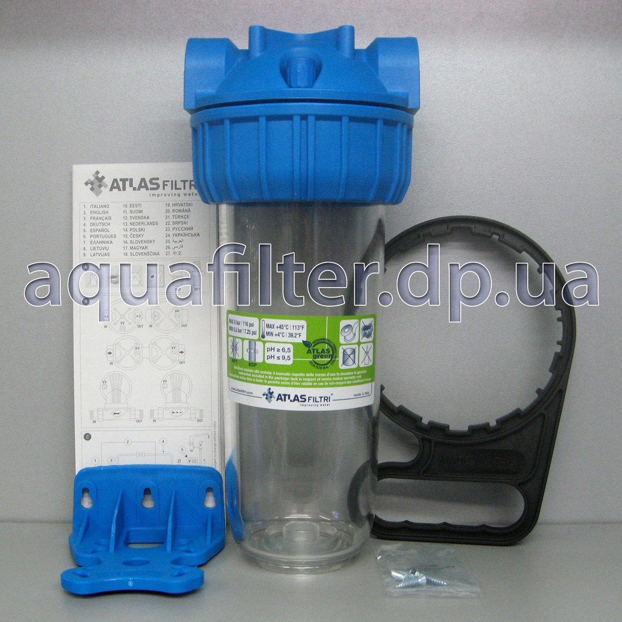 Фільтр грубого очищення води Atlas Senior Single Plus 3P SX TS 10" 3/4