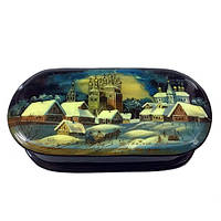 Дерев'яна скринька лакова Зимовий пейзаж