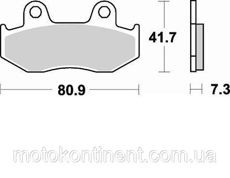 Мото колодки BRAKING BR 667SM1 SUZUKI Burgman / SUZUKI Skywave 250-400 /HONDA Lead 110/HONDA SH 125-150, фото 2