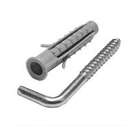 Дюбель тристороннього розпору поліпропіленовий з гаком прямим PX"Wkret-Met" оцинкований 10D