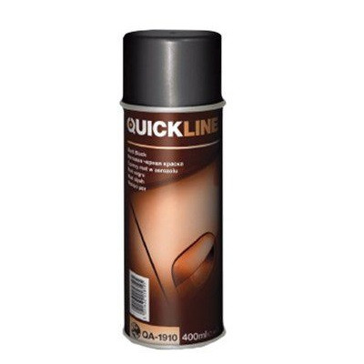 Чорна матова фарба Quickline в аерозолі QA-1910