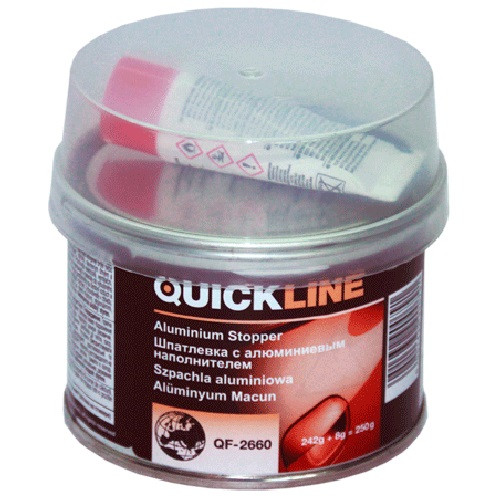 Шпаклівка з алюмінієвим наповнювачем Quickline QF-2660 (0,5 кг)