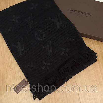 Шарф Louis Vuitton чорний, фото 5