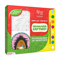 Набір, розмалювання по номерах, "Їжачок", ROSA KIDS