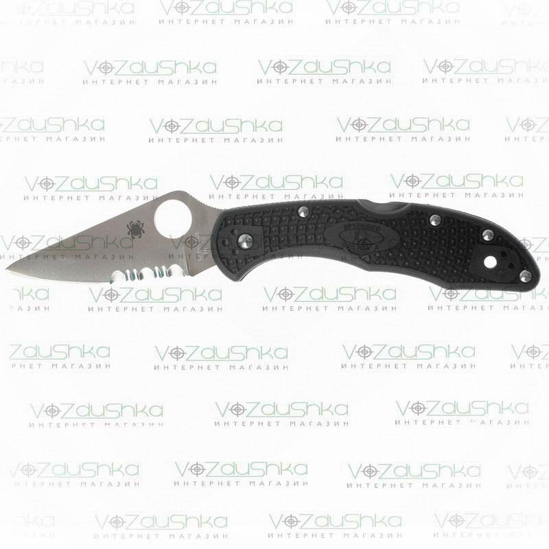 Ніж Spyderco Delica 4 C11PSBK VG-10 Полусеррейтор