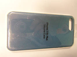 Чохол силікон кейс Silicone Case для Iphone 7/8 plus 7/8+ Синій темний ( індиго)