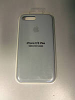 Чохол силікон кейс Silicone Case для Iphone 7/8 plus 7/8+ Сіро-блакитний