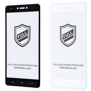 Захисне скло Full Glue HQ на Xiaomi RedMi Note 4X (2 кольори)