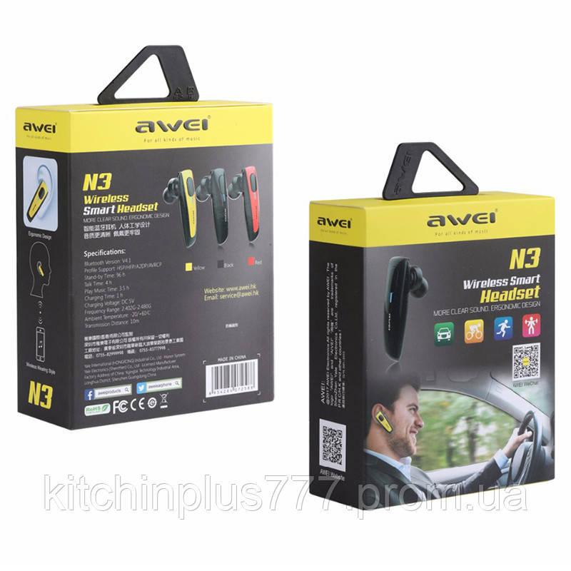 Bluetooth гарнітура Awei N3