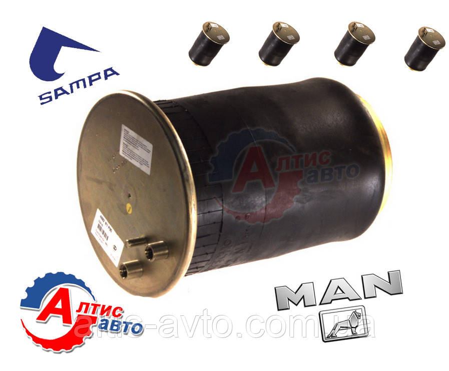 Пневмоподушка Man Tga, Tgs, Tgm, Tgx комплектна, без склянки